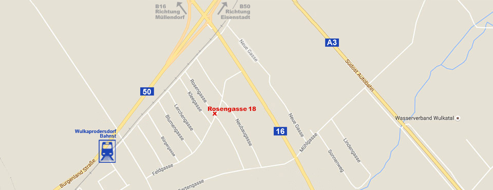 Anfahrtsplan Wulkaprodersdorf